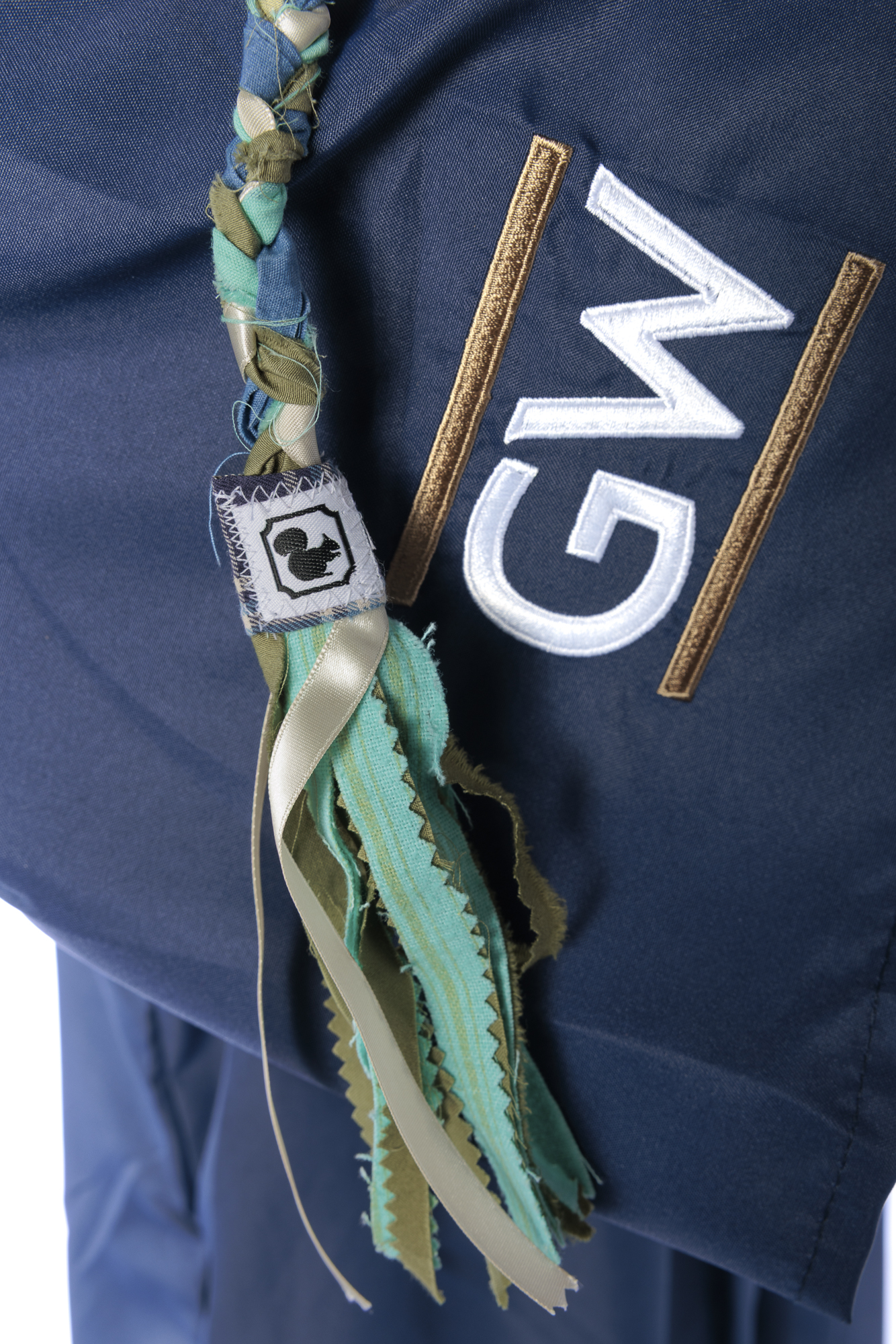 Close-up photo of sustainability minor graduation cords