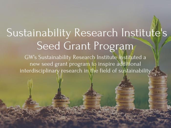 Seeds sprouting into plants with piles of coins underneath them increasing from left to right