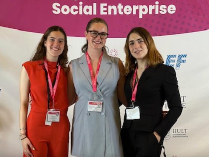 From left: Zoe Leclezio, Hannah Ettelstein and Katerina Henjes.
