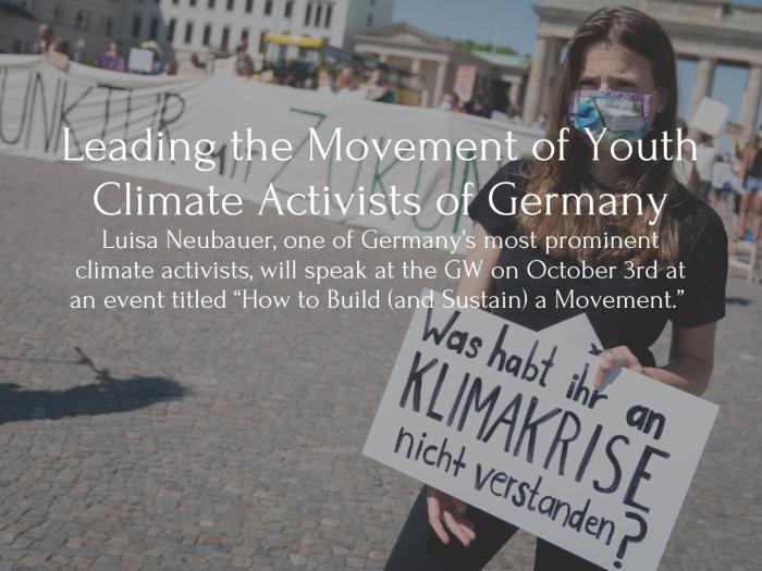 Luisa Neubauer at a protest