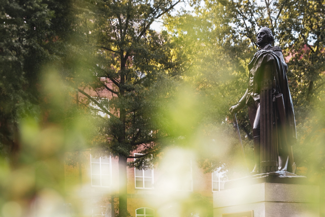 George Washington statue on GW campus