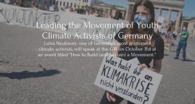 Luisa Neubauer at a protest